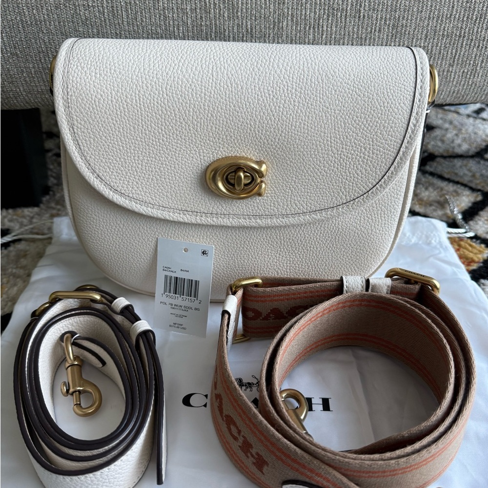 Coach Willow Saddle Bag Chalk